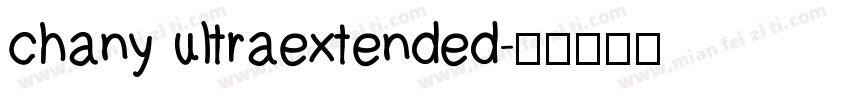 chany ultraextended字体转换